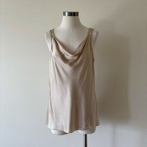White House Black Market silk blouse silk tank top satin